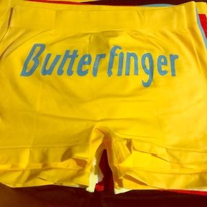 Butterfinger biker shorts